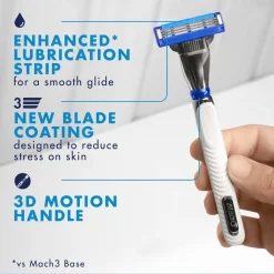 Gillette Mach3 Turbo Scheermesjes<Heren Scheermesjes