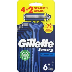 Gillette Sensor3 Wegwerpscheermesjes<Heren Scheermesjes