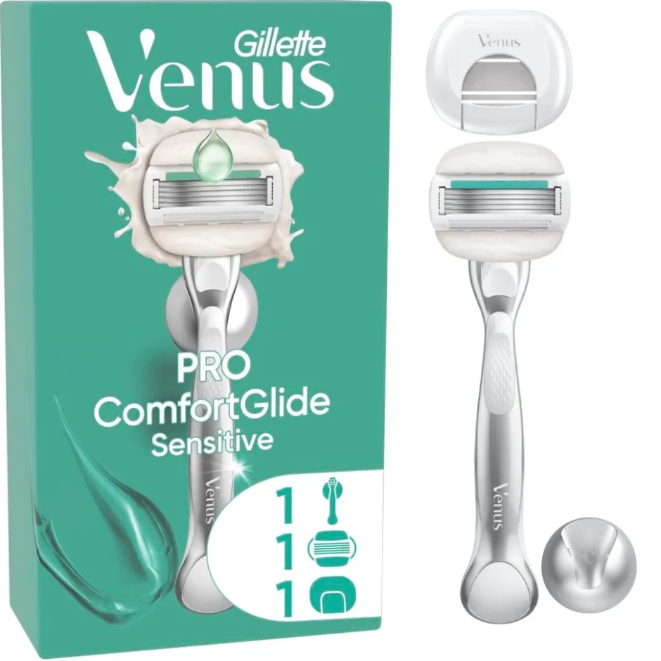 Gillette Venus Pro ComfortGlide Sensitive Scheersysteem<Heren Scheerapparaten