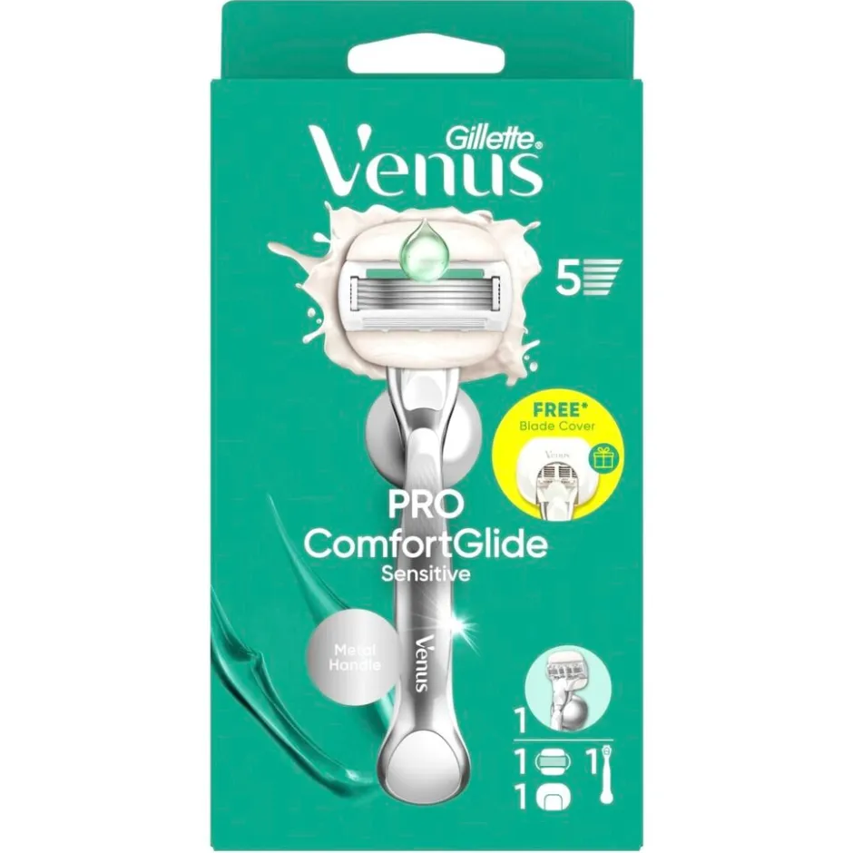 Gillette Venus Pro ComfortGlide Sensitive Scheersysteem<Heren Scheerapparaten