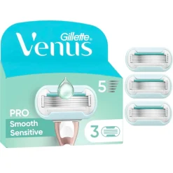 Gillette Venus Pro Smooth Sensitive Navulmesjes<Heren Scheermesjes