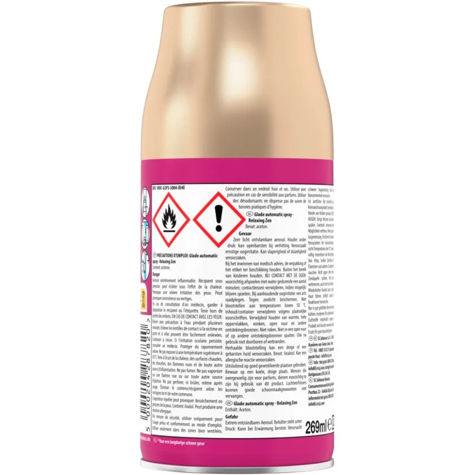 Glade by Brise Glade Automatic Spray Relaxing Zen Navulling< Luchtverfrissers