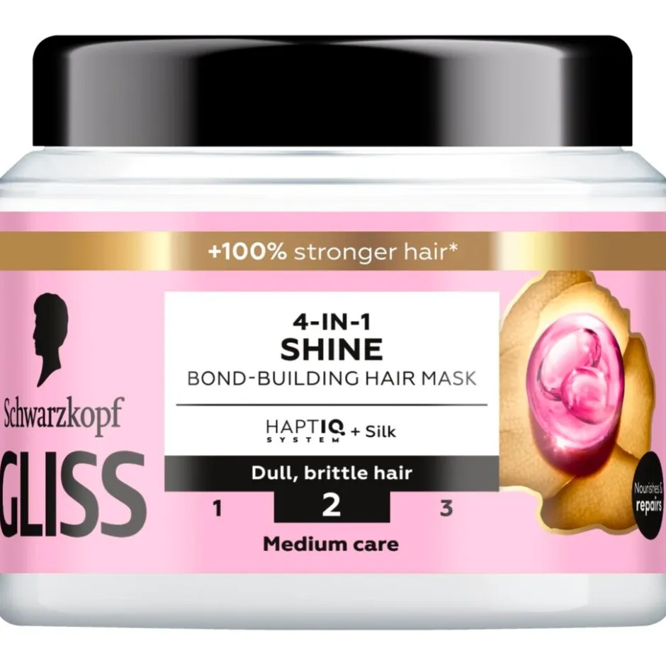 4-In-1 Shine Bond-Building Haarmasker|Gliss