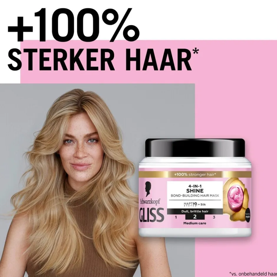 4-In-1 Shine Bond-Building Haarmasker|Gliss