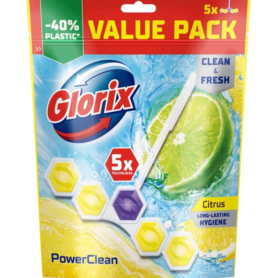 Glorix Power 5 Citrus Toiletblokken< Toiletblokken