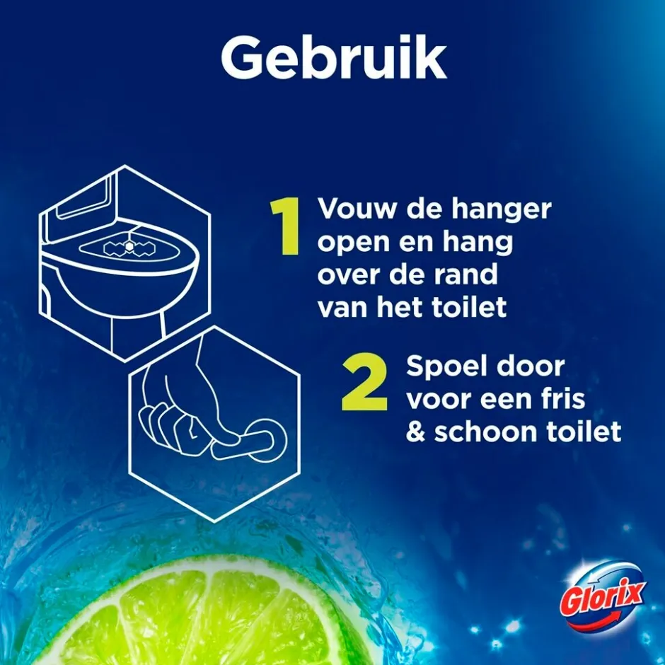 Glorix Power 5 Citrus Toiletblokken< Toiletblokken
