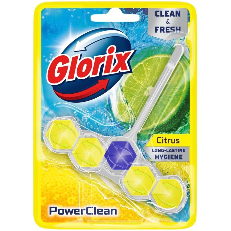 PowerClean Citrus Toiletblok|Glorix New
