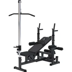 Gorilla Sports Gorilla Sport Universele halterbank met pulley< Halters En Gewichten
