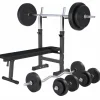 Halterbank met halterset|Gorilla Sports New