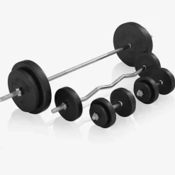 Gorilla Sports Universele halterbank met halterset< Halters En Gewichten