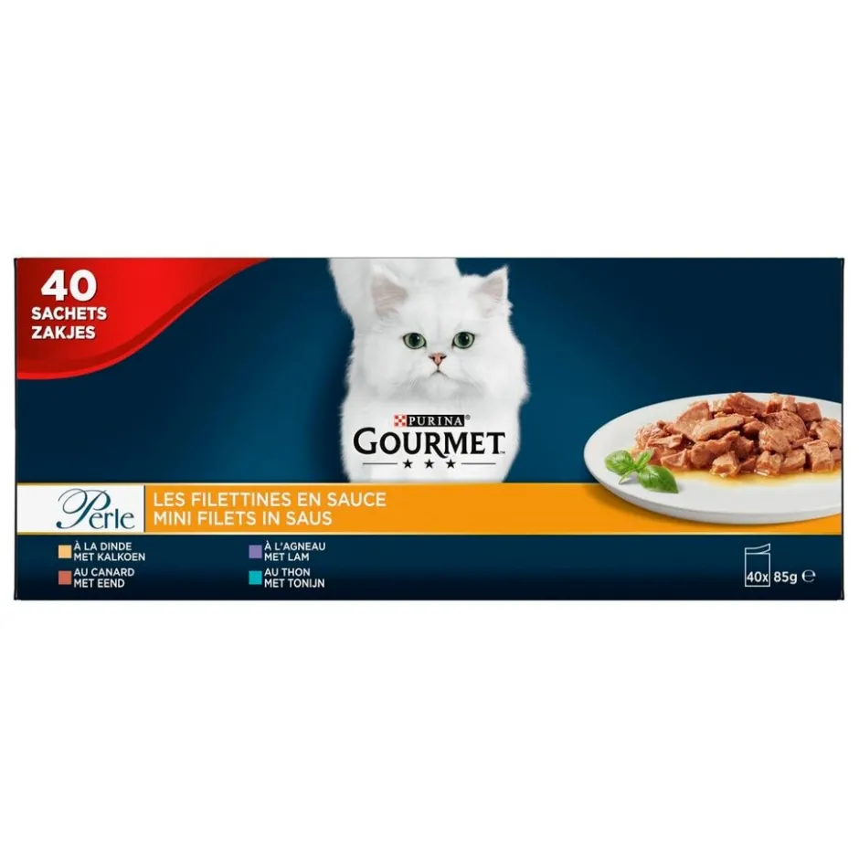 Gourmet Perle Mini Filets in Saus Kattenvoer< Katten