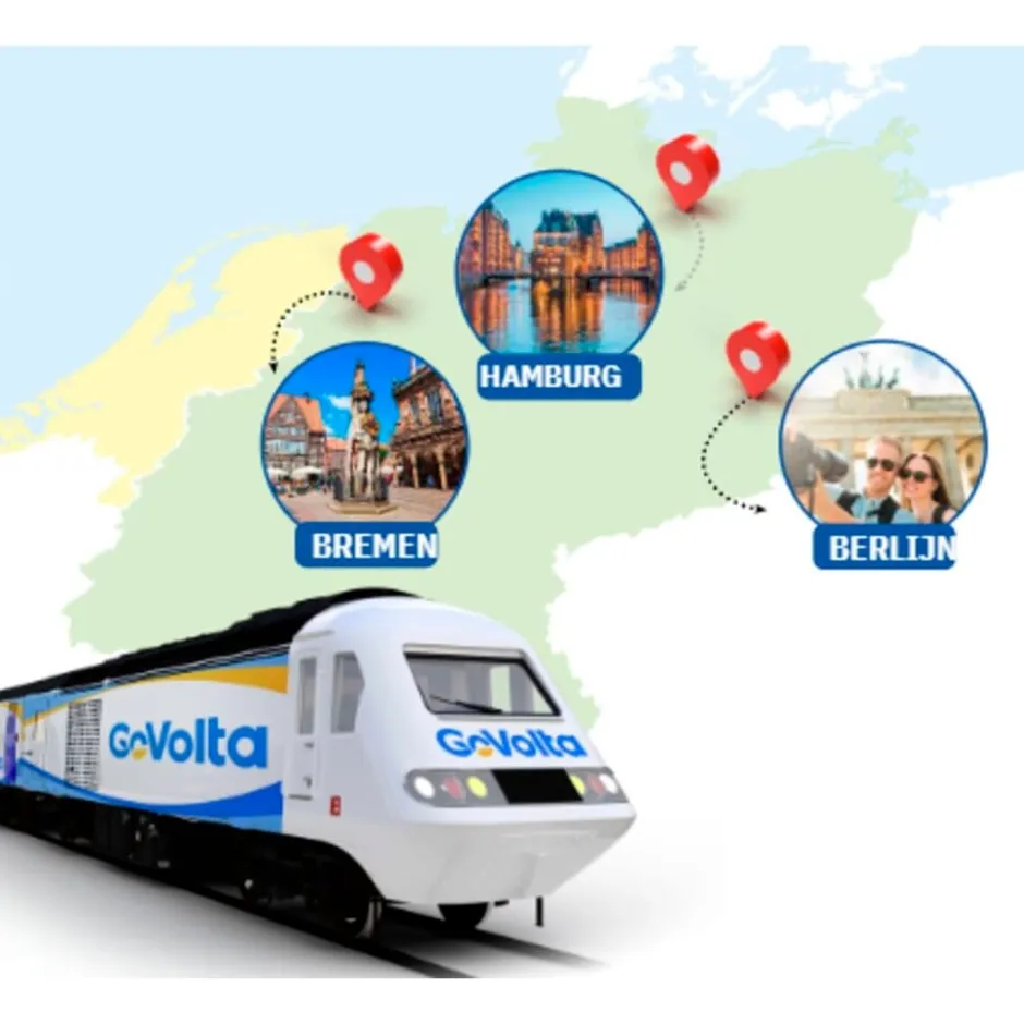 Overig GoVolta Treinticket naar Berlijn, Hamburg of Bremen< Weekendje Weg