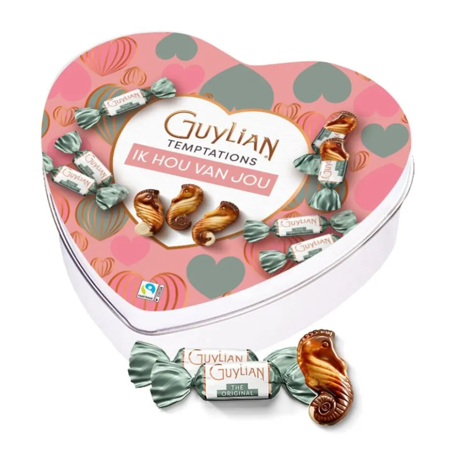 Guylian chocolade geschenkdoos hartje "ik hou van jou"< Chocolade