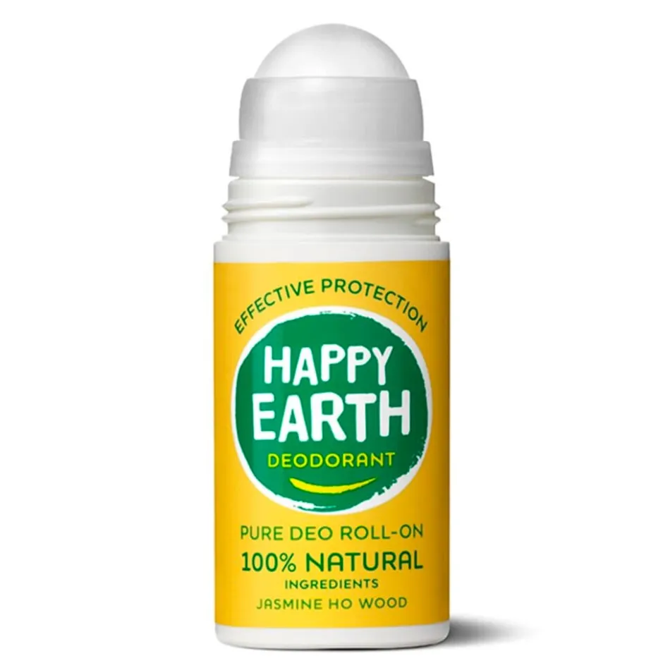 Happy Earth 100% Natural Jasmine Ho Wood Deodorant Roller< Deoroller