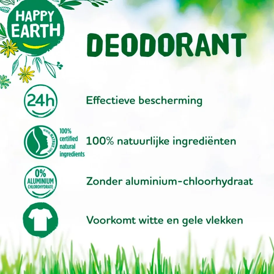 100% Natural Lavender Deodorant Balm|Happy Earth New