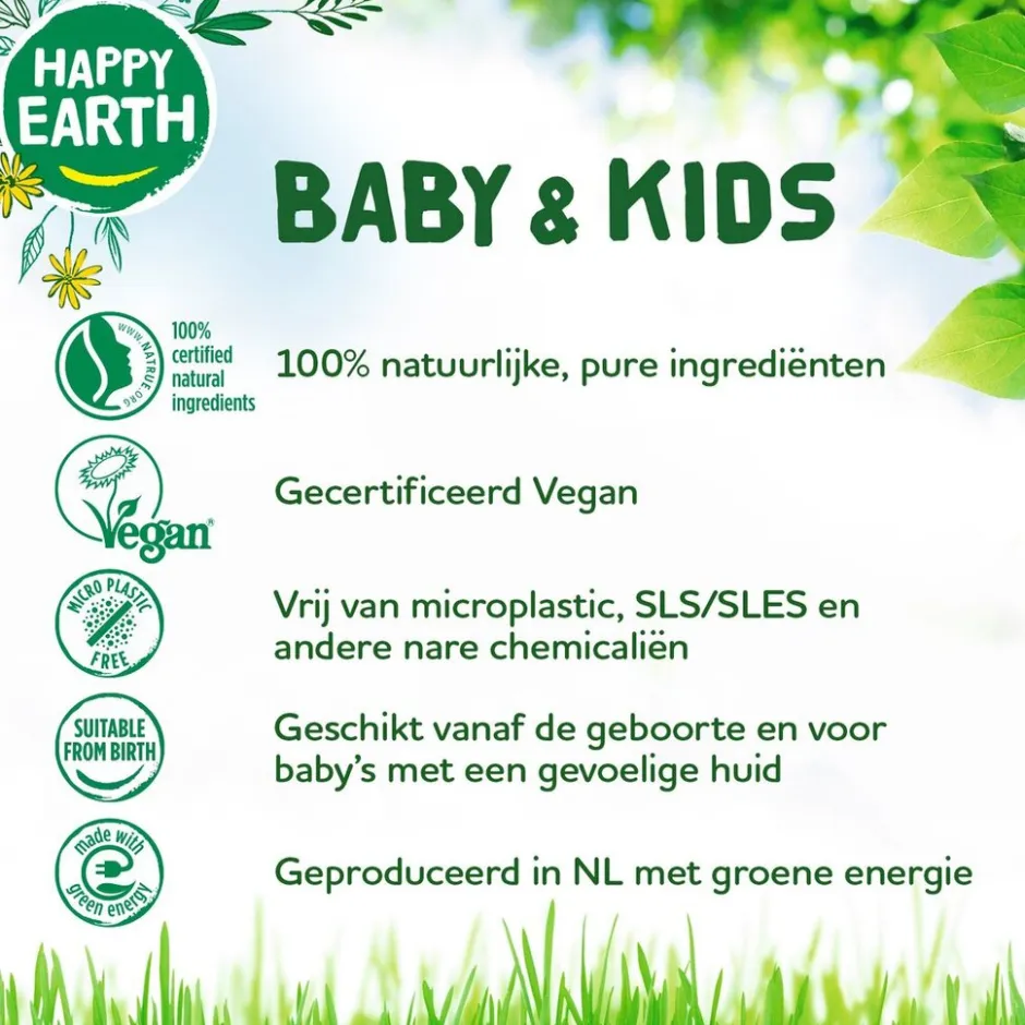 Happy Earth Baby & Kids 100% Natural Soft Bodylotion< Baby Huidverzorging