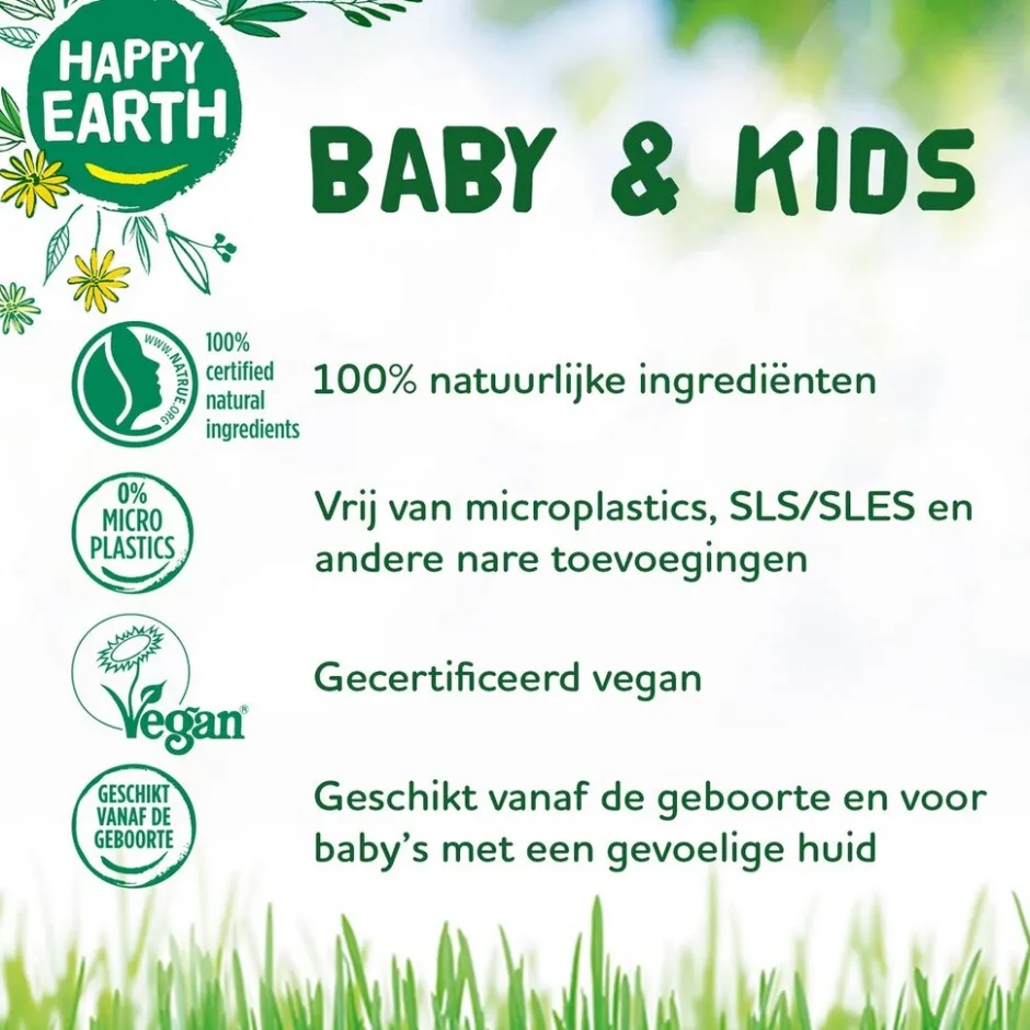 Baby & Kids 100% Natural Wash & Bath Gel|Happy Earth Clearance