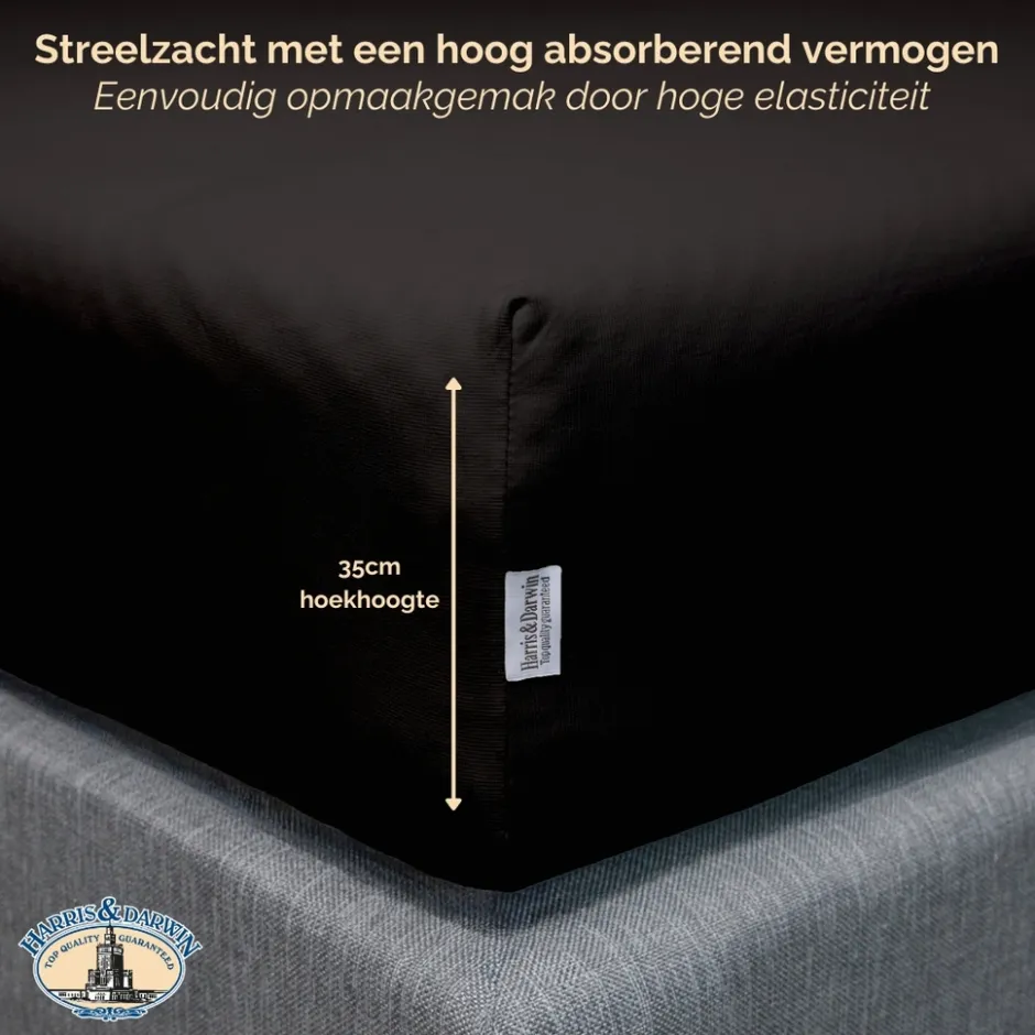 Harris&Darwin Jersey Matras Hoeslaken< Slapen