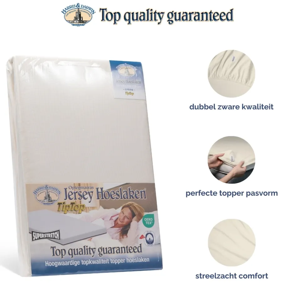 Harris&Darwin Jersey Topper Hoeslaken< Slapen