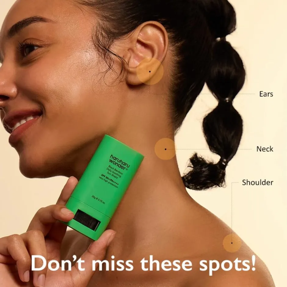 Black Bamboo Daily Soothing Sun Shield SPF50+ PA++++|haruharu wonder Hot
