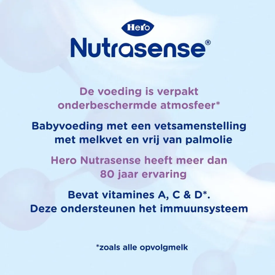 Hero 6+M Nutrasense Classic 2 Opvolgmelk< Flesvoeding