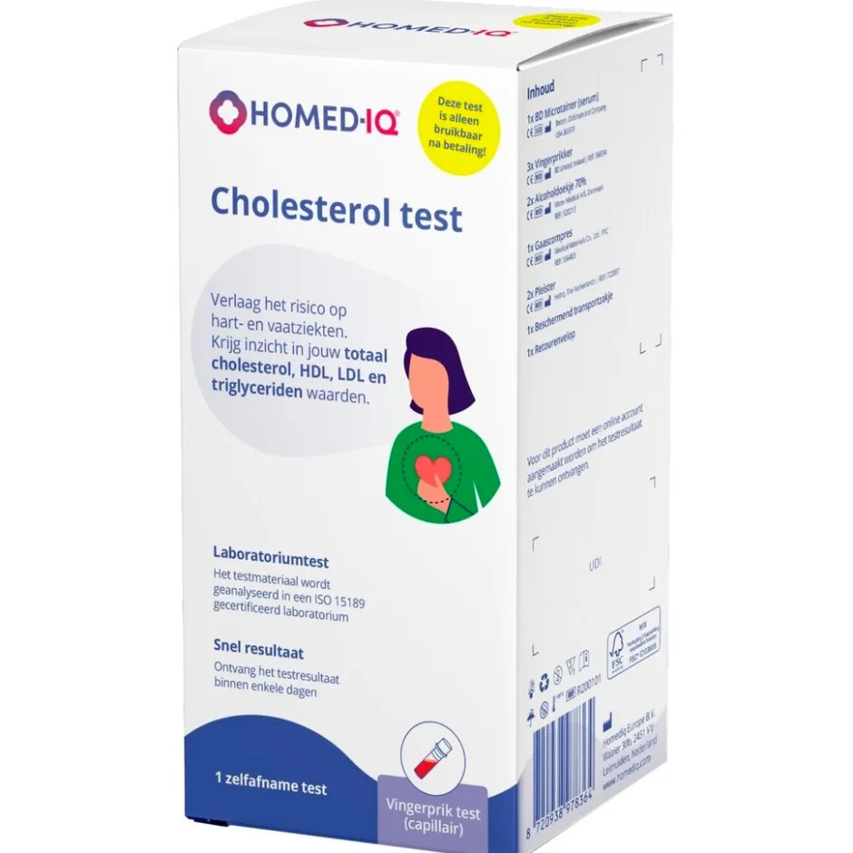 Homed-IQ Cholesterol Test< Zelftesten