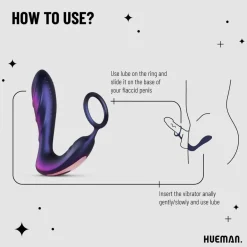 Black Hole Anaal Vibrator Met Cockring|Hueman Hot