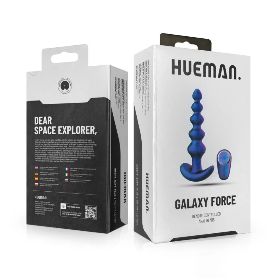 Hueman Galaxy Force Vibrerende Butt Plug met Afstandsbediening< Seksspeeltjes