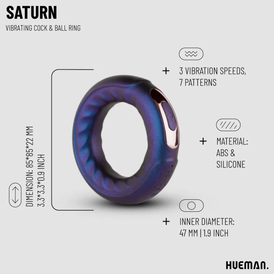 Saturn Vibrerende Cock/Ball Ring|Hueman Sale