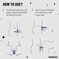 Hueman Vibrerende Strap-on Cockring< Seksspeeltjes