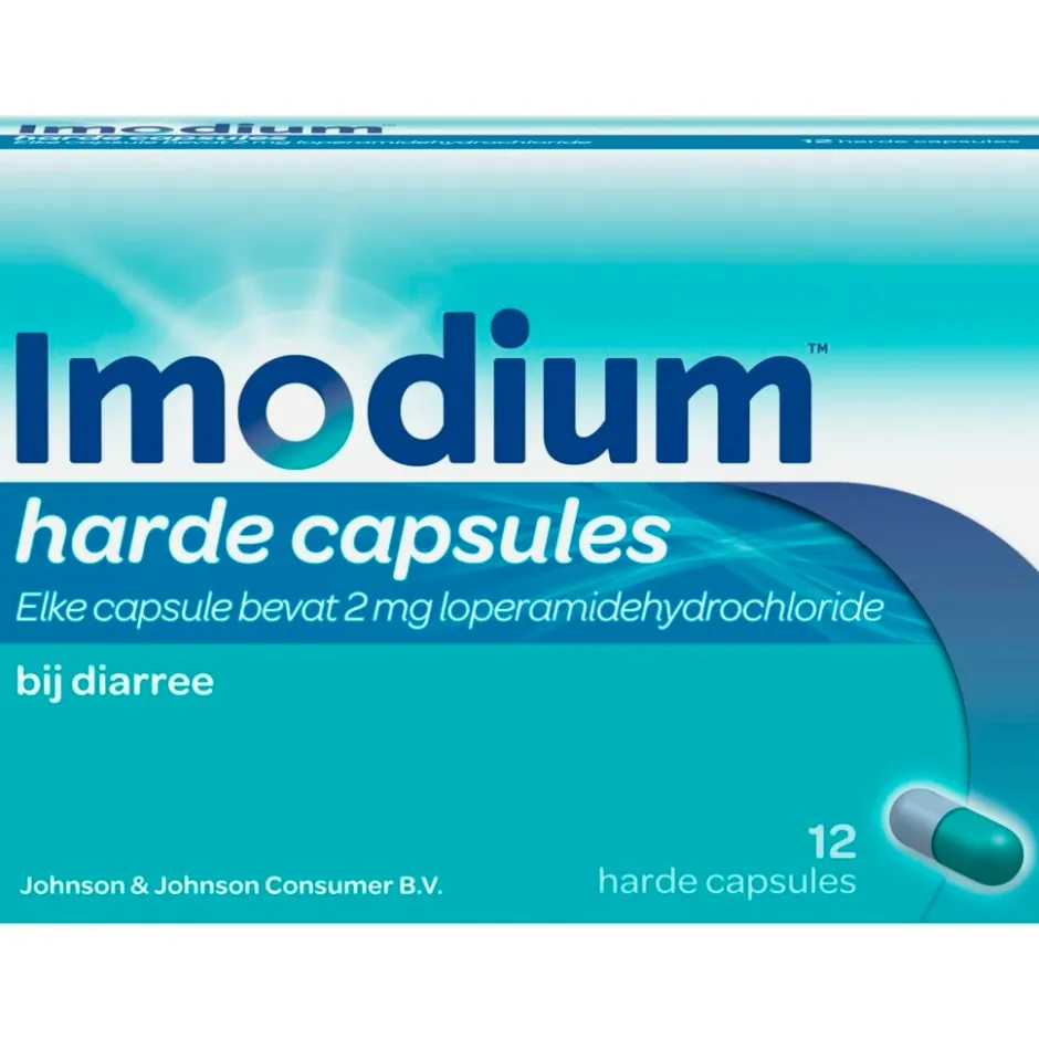 Imodium Loperamide HCl 2mg Harde Capsules bij Diarree< Maag En Darm