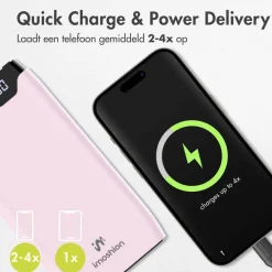 20.000 mAh Powerbank met 22.5W Snellader - Noodpakket|Imoshion Sale