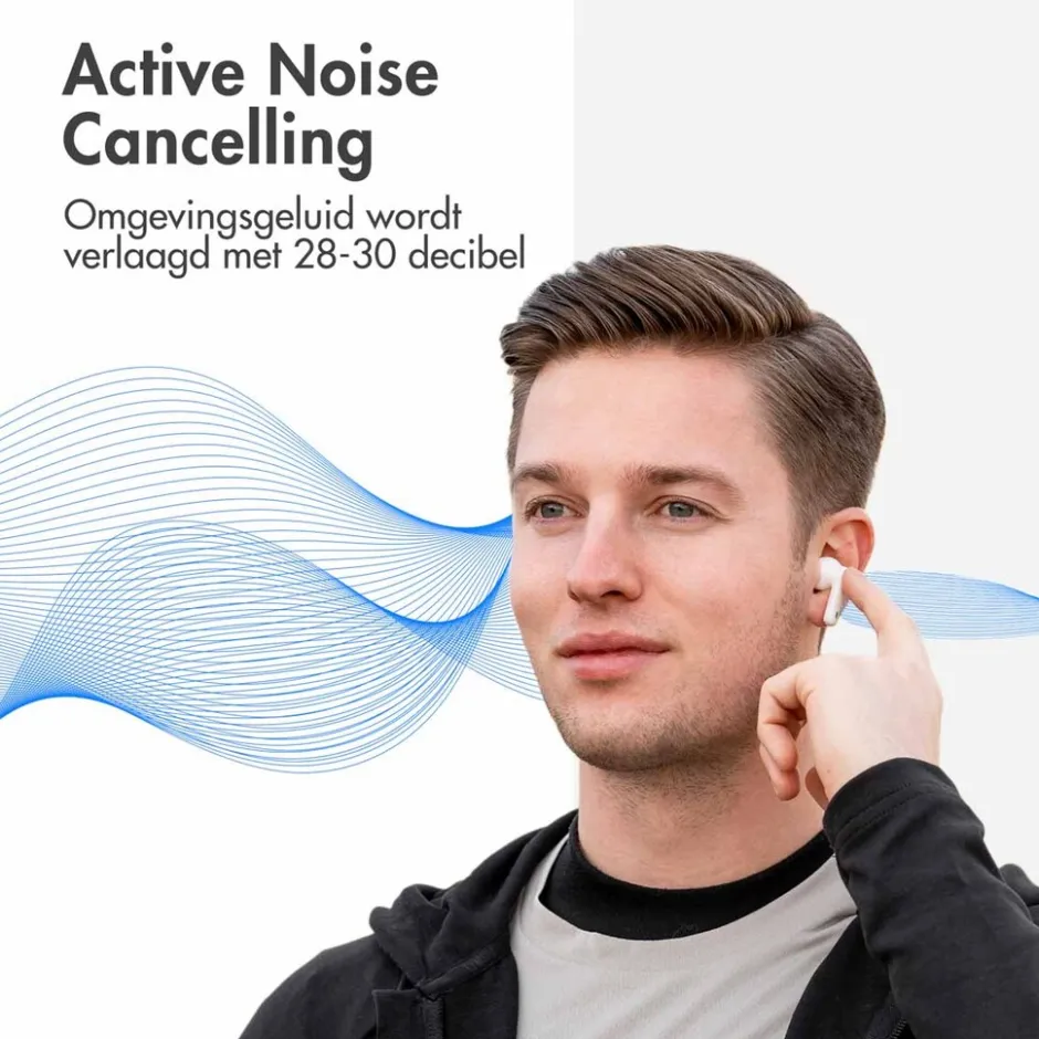 Aura Pro Draadloze Bluetooth Oordopjes met Active Noise Cancelling|Imoshion