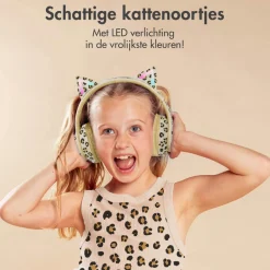 Draadloze Bluetooth Kinder Koptelefoon met Verlichte Kattenoortjes|Imoshion New