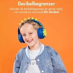 Draadloze Bluetooth Kinder Koptelefoon met Dino Spikes|Imoshion