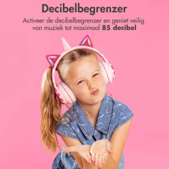 Draadloze Bluetooth Kinder Koptelefoon met Verlichte Unicorn Oortjes|Imoshion Discount