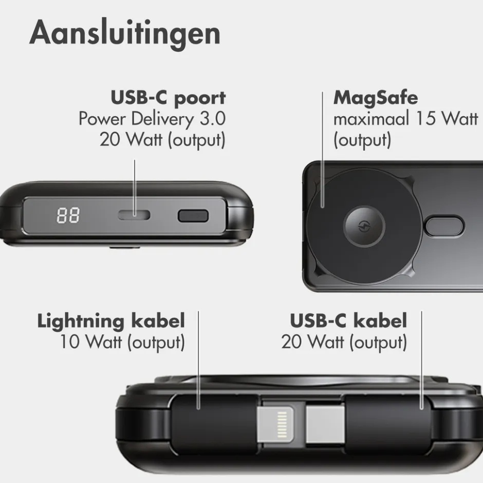 4-in-1 MagSafe Powerbank - 10.000 mAh|Imoshion New