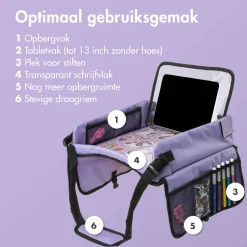 Reistafel met Tablethouder voor Kinderen|Imoshion Hot
