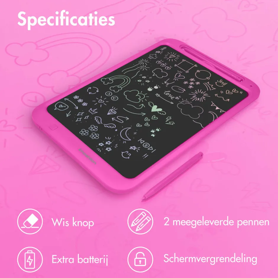 Imoshion Tekentablet voor Kinderen met Kleurenscherm en 2 Pennen< Tablets