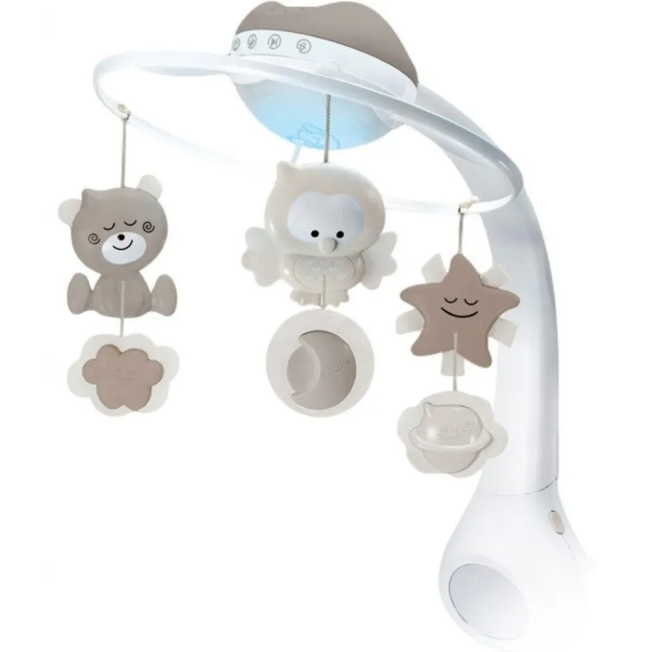 Grey 3 in 1 Muziekmobiel & Projector|Infantino Best