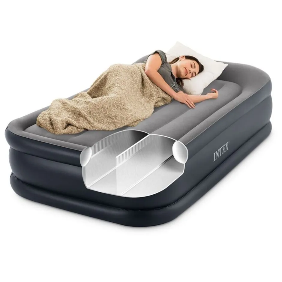Intex Luchtbed Twin Pillow Rest Raised Deluxe luchtbed< Buiten En Vrije Tijd