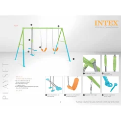 Intex Swings - Driedelige schommel voor kinderen - 343 x 254 x 211 cm< Speeltoestellen