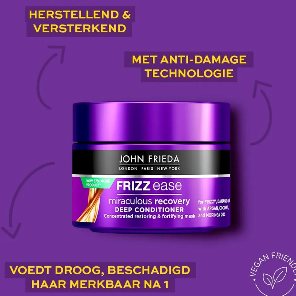 Frizz Ease Miraculous Recovery Deep Conditioner|John Frieda Hot