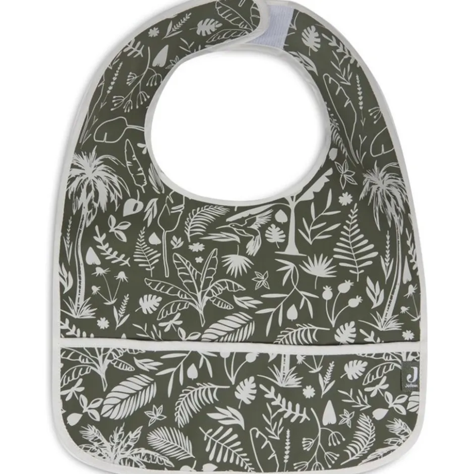 Jollein Botanical Leaf Green 2-pack Waterproof Slabber< Verrassend Babyvoordeel|Slabbetjes
