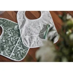 Jollein Botanical Leaf Green 2-pack Waterproof Slabber< Verrassend Babyvoordeel|Slabbetjes
