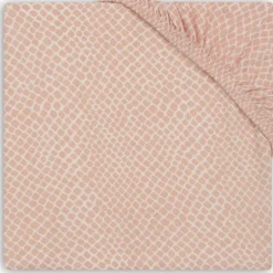 Jersey Snake Pale Pink 75 x 95 cm Boxmatras Hoeslaken|Jollein