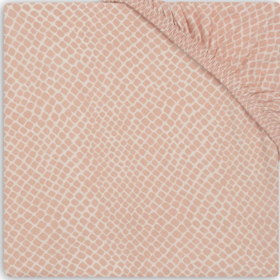 Jersey Snake Pale Pink 75 x 95 cm Boxmatras Hoeslaken|Jollein