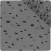 Jollein Jersey Spot Storm Grey 75 x 95 cm Boxmatras Hoeslaken< Baby Beddengoed