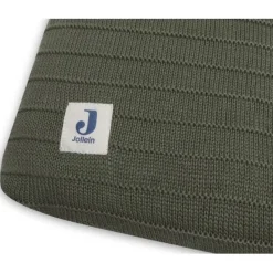 Jollein Pure Knit Leaf Green 75 x 85 cm GOTS Aankleedkussenhoes< Aankleedkussenhoezen|Verrassend Babyvoordeel