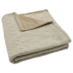 Jollein Soft Waves Olive Green / Velvet 100 x 150 cm Ledikantdeken< Baby Beddengoed